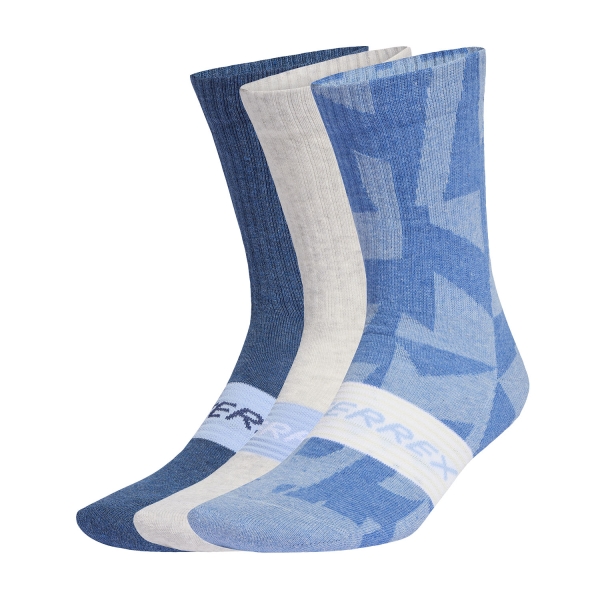  adidas Terrex Multi x 3 Socks  Glow Blue/White/Tech Indigo KC5017