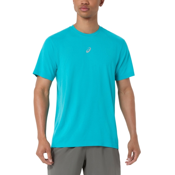  ASICS Road Seamless TShirt  Energy Aqua 2011D355405